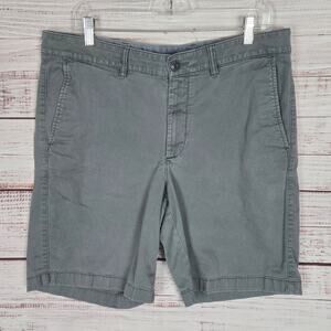 LL Bean Lakewashed Dock Shorts Mens 36W Blue Standard Fit Pull On 503788 Casual